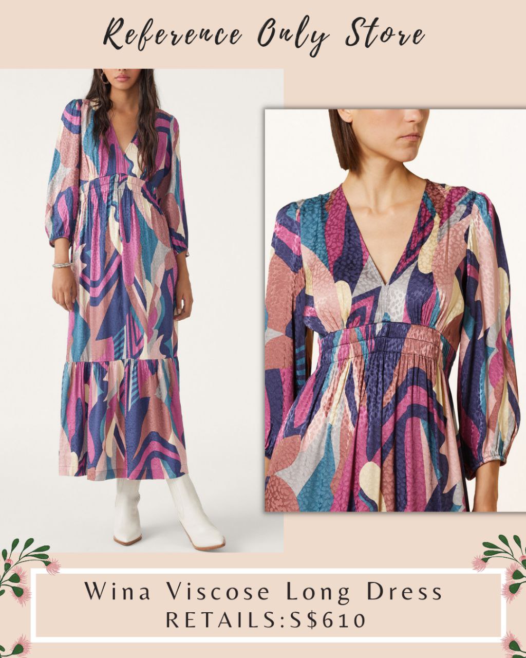 BSH Wina Viscose Midi Dress