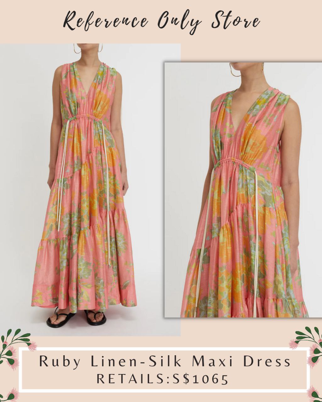 LM Ruby Linen Silk Maxi Dress