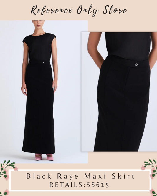 DL Black raye Maxi Skirt