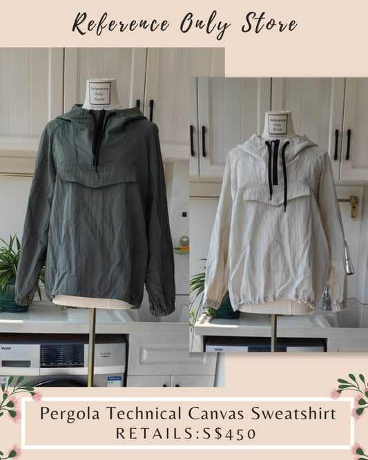 MM Pergola technical Canvas sweatshirt