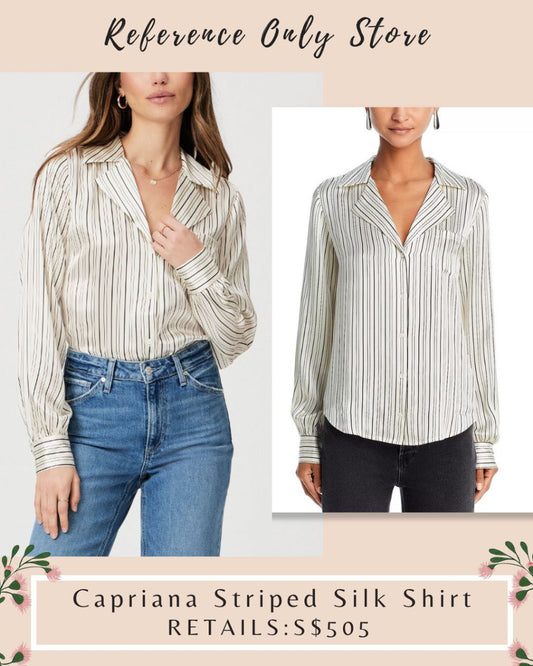 PG Capriana Striped Silk Shirt