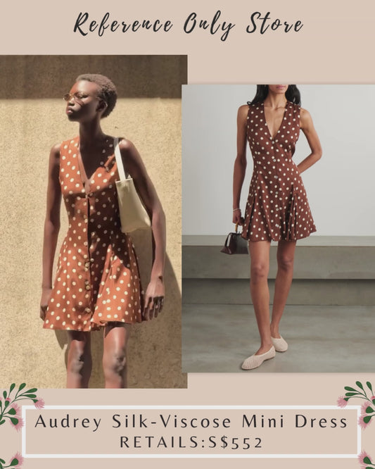 DN Audrey silk viscose mini dress