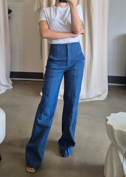 VB denim cotton blend Randy blazer and frenkle pant