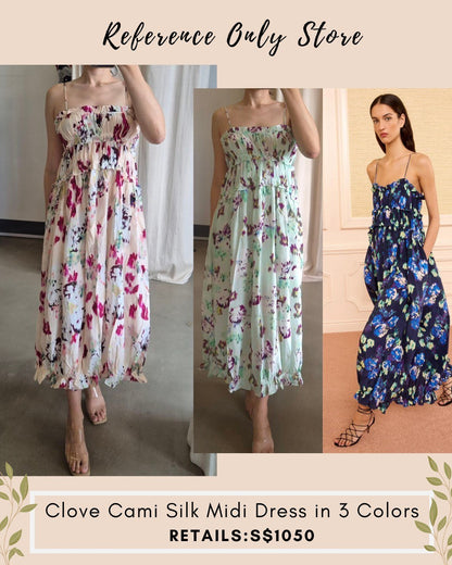 UJ Clove Cami silk dress in 3 colors