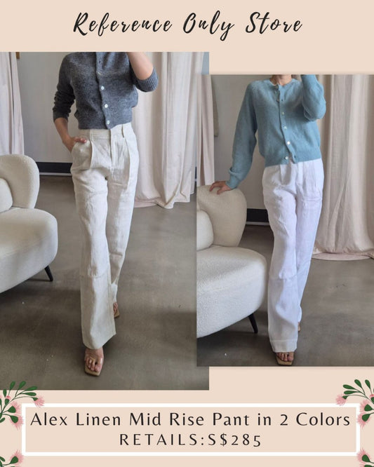 Restocked! Ref Alex Linen Pant in 2 colors