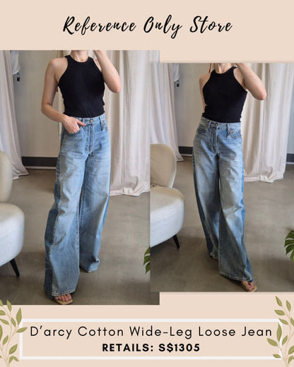 R D'arcy cotton wide leg pants jeans