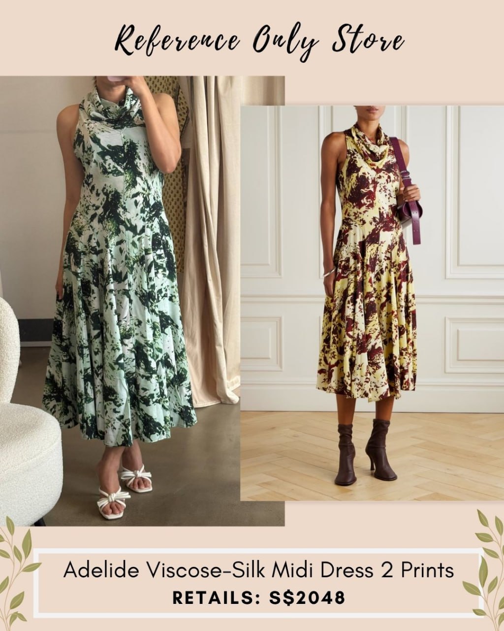 PS Adelide viscose silk midi dress