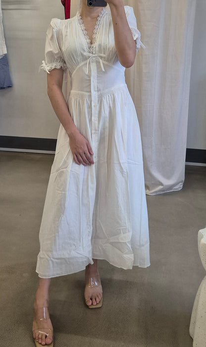 Ref Ketra cotton viscose midi dress