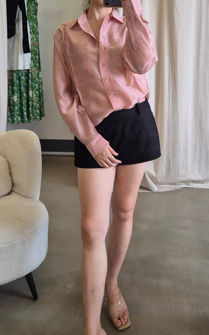 Ref Eli Sheer oversized shirt
