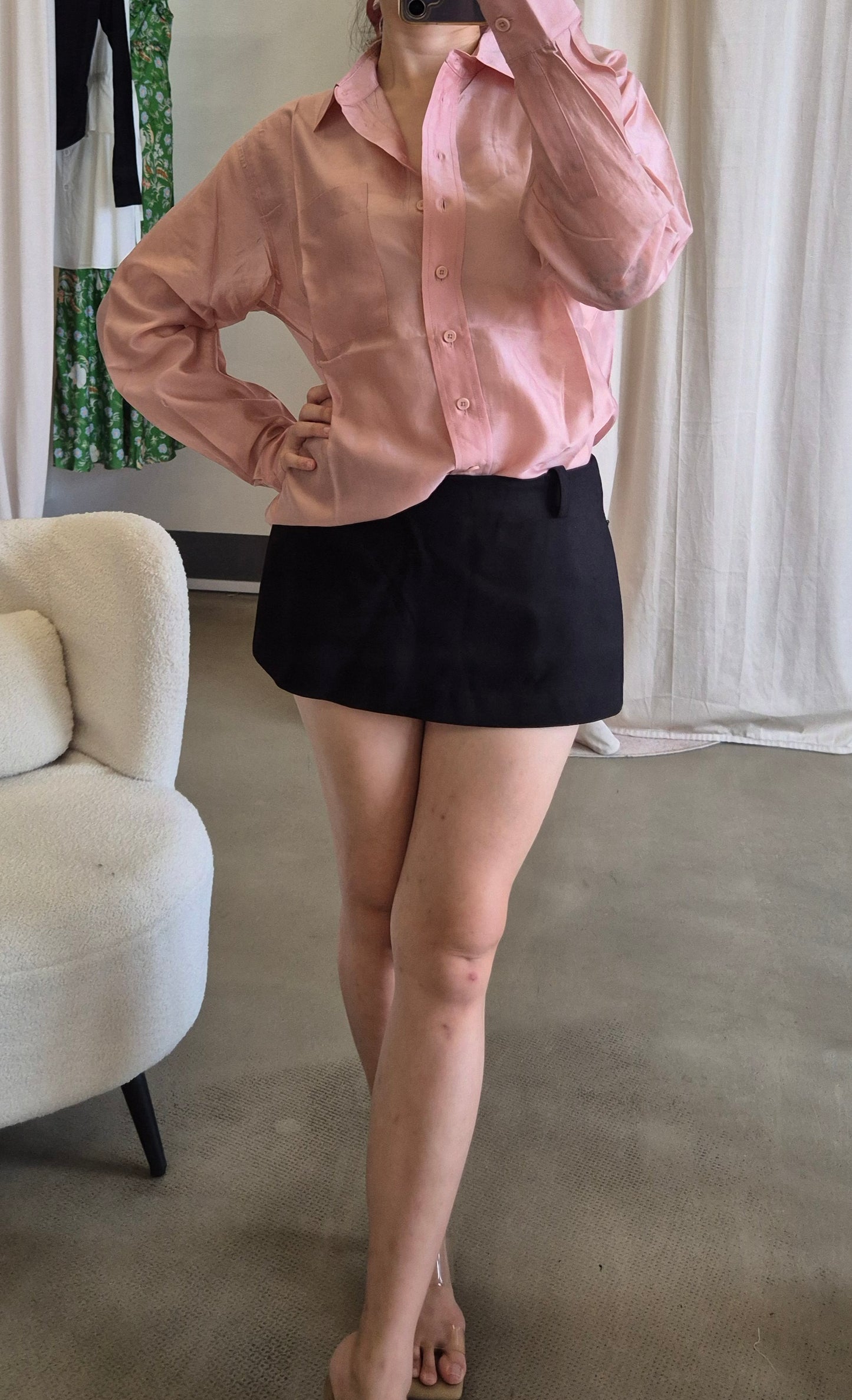Ref Eli Sheer oversized shirt