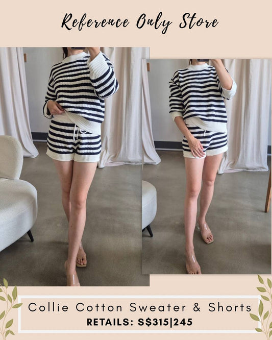 Ref Collie organic cotton sweater and shorts