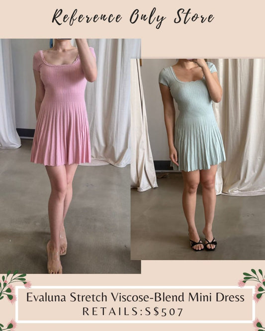 LSF Evaluna stretch viscose blend mini dress