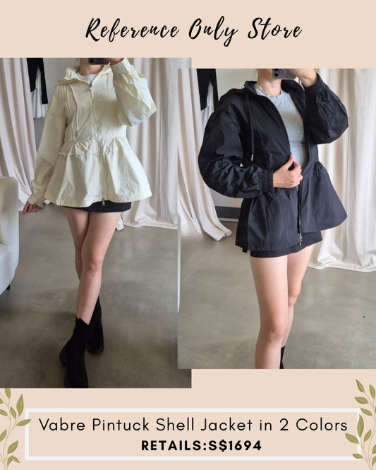 MC Vabre pintucked shell jacket