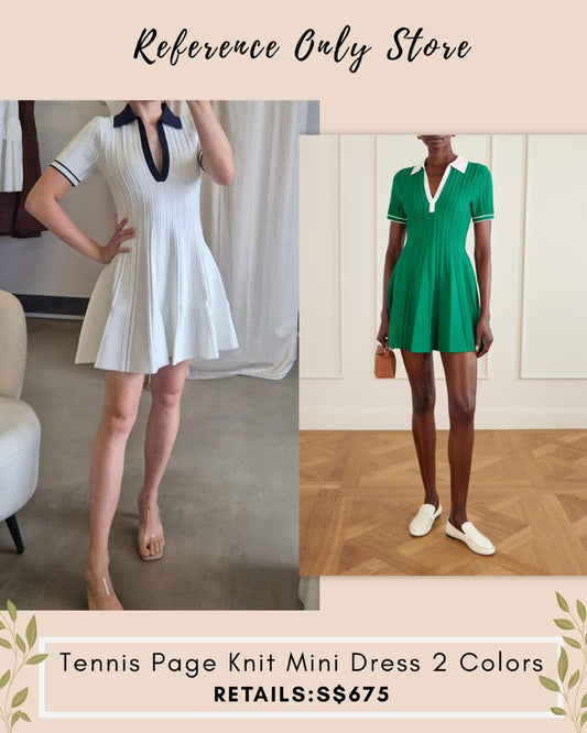 SK Tennis page knit mini dress
