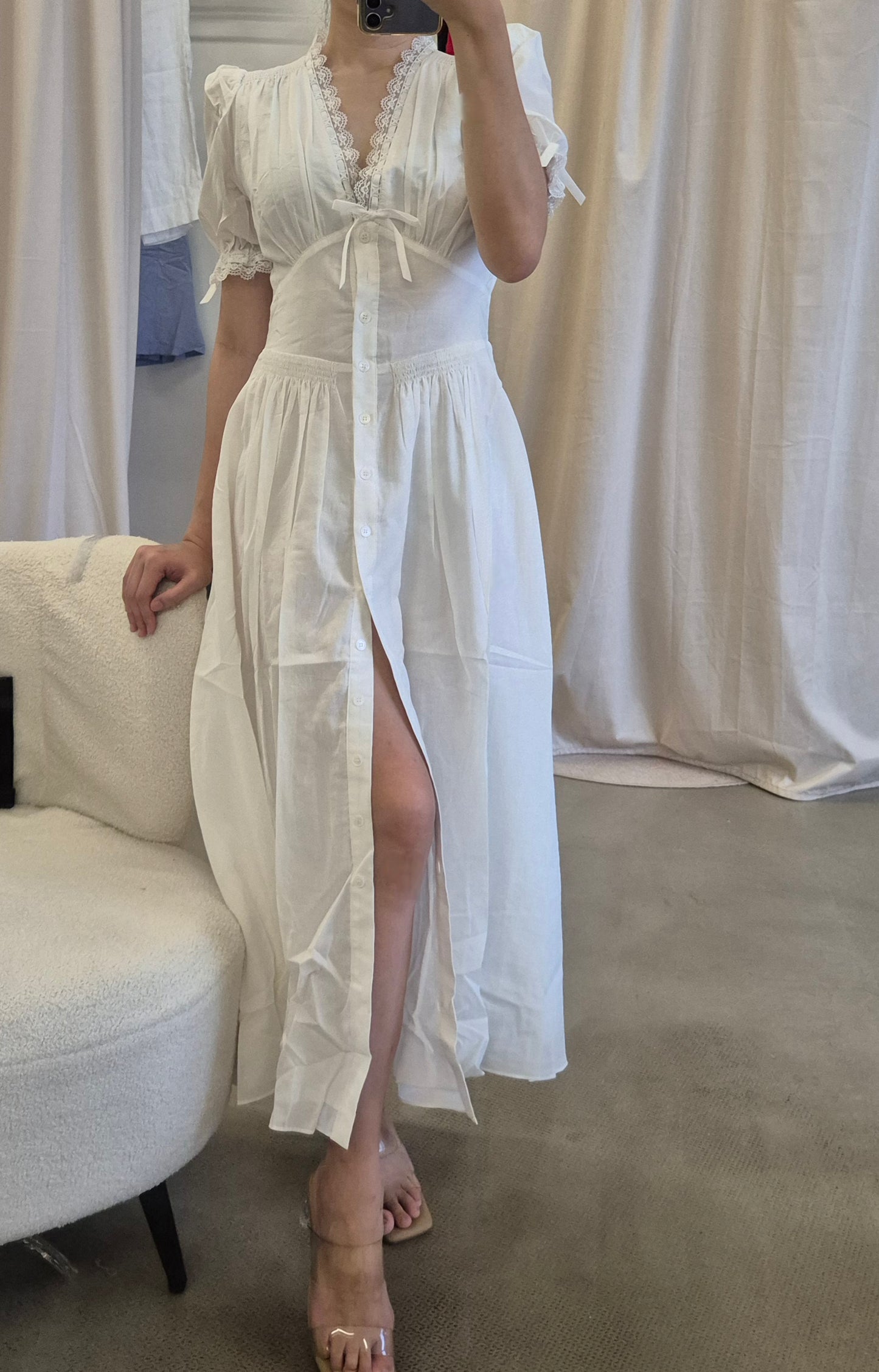 Ref Ketra cotton viscose midi dress
