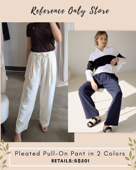 TH Pleated pull on pant in 2 colors