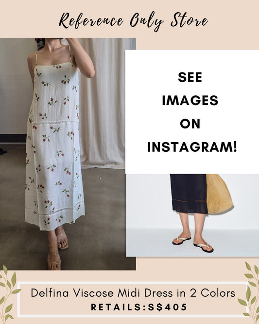 Ref Delfina Viscose midi dress in 2 colors