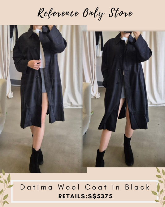 TR Datima wool coat in black