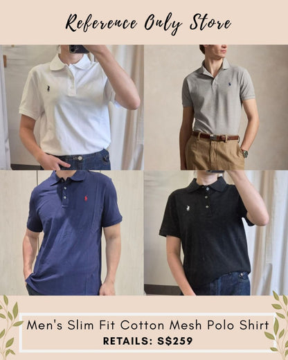 RL Men's slim fit cotton polo shirt