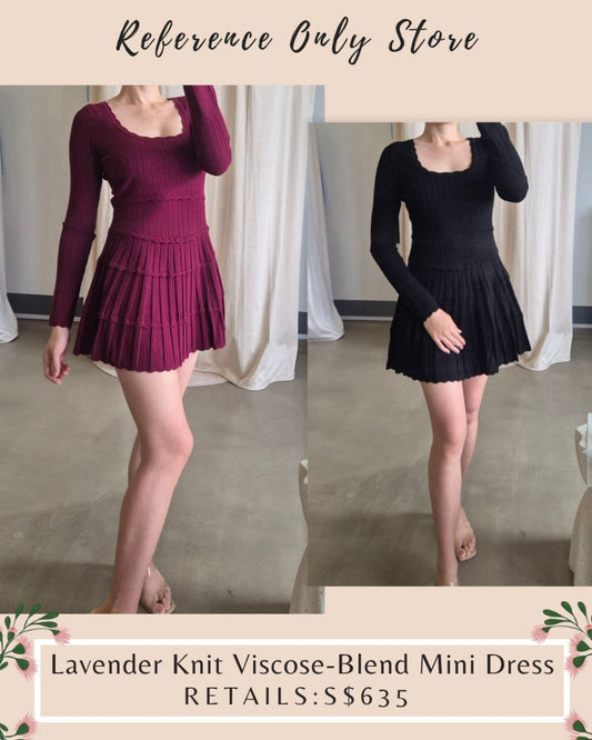 LSF Lavender knit mini dress