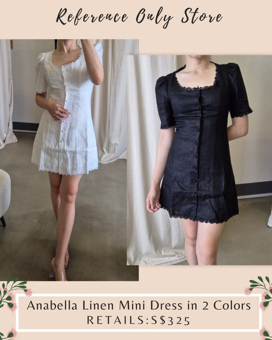 Ref Anabella linen mini dress