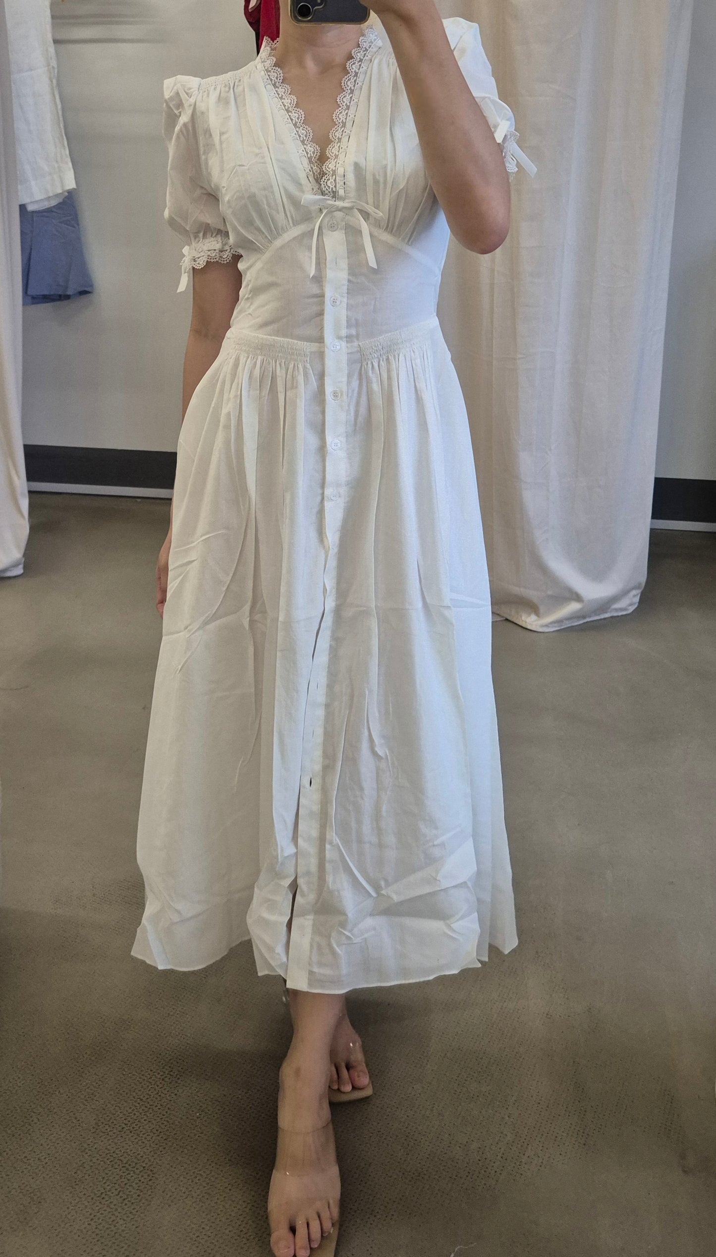 Ref Ketra cotton viscose midi dress