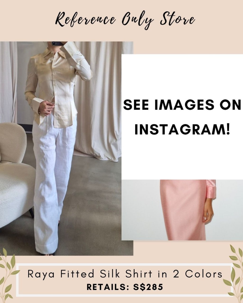 Ref Raya silk fitted shirt
