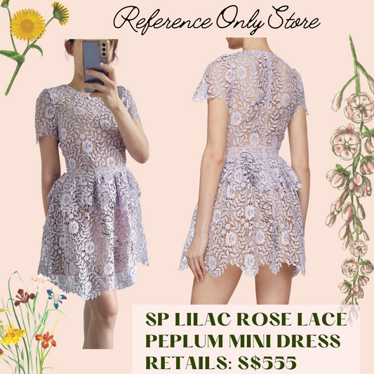SP Lilac Rose Lace Mini Dress