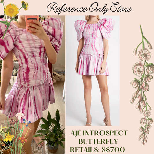 AJ Introspect Butterfly Pink Mini Dress