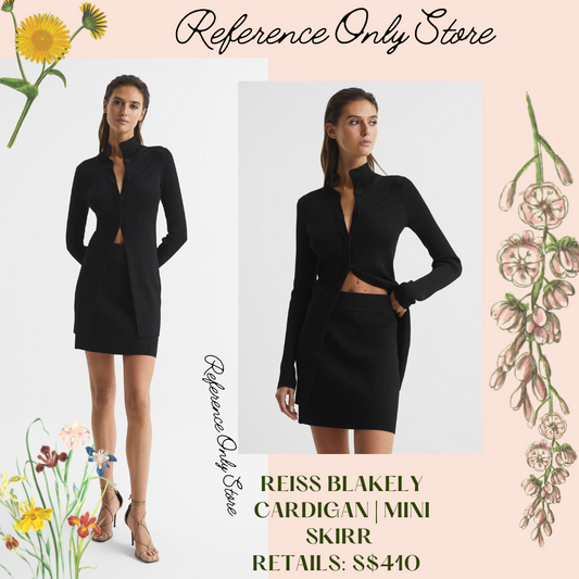 Reiss Blakely Ribbed Knit Cardigan Dress | Skirt