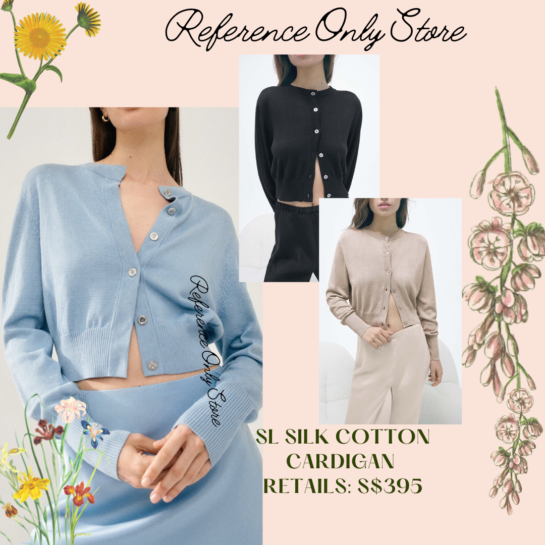 SL Silk Cotton Cropped Cardigan