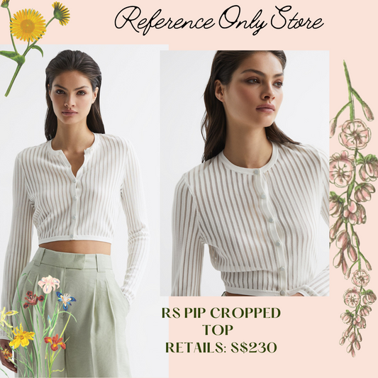 Rs Pip Long Sleeve Cropped top