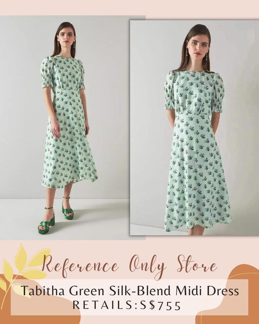 LKB Tabitha Green Silk Blend Midi Dress