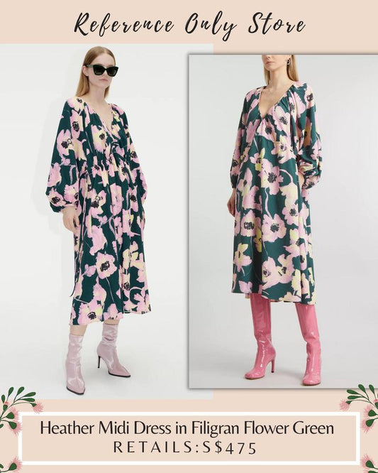 SG Heather Midi Dress in Filigran Floral